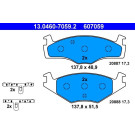 Bremsbelagsatz Vw P. Polo 1.0-1.9D 85-01 | 13.0460-7059.2