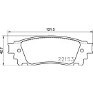 BREMBO Bremsklötze HA | LEXUS NX 14 | P 83 166