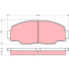 TRW Bremsbeläge GDB1042