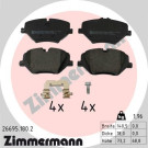 ZIMMERMANN Bremsbelagsatz, Scheibenbremse | 26695.180.2
