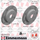 ZIMMERMANN Bremsscheibe | 400.3663.53