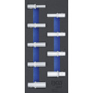 BGS Werkstattwageneinlage 1/3: Steckschlüssel-Einsätze Sechskant | 12,5 mm (1/2"""") | 10-24 mm | tief | 9-tlg | 4057