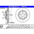 Bremsscheibe | 24.0126-0177.1
