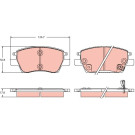 Bremsklötze VA | OPEL Ampera-E, Astra 15 | GDB2387