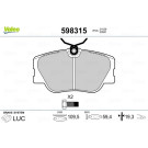 VALEO Bremsbeläge 598315