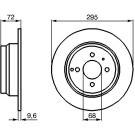 Bremsscheibe HA | VOLVO 850 91 | 0 986 478 640