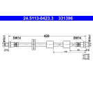 ATE Bremsschlauch | 24.5113-0423.3