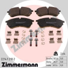 ZIMMERMANN Bremsbelagsatz, Scheibenbremse