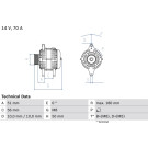 Lichtmaschine | FIAT,OPEL Palio,Astra,Vectra 88 | 0 986 038 600