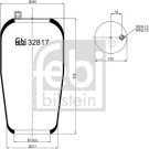 FEBI BILSTEIN Luftfeder | 32817