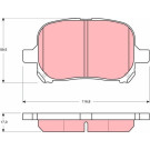 Bremsklötze VA | TOYOTA Camry,LEXUS 96 | GDB3152