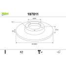 VALEO Bremsscheibe 197011