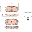 Bremsklötze HA | KIA, HYUNDAI TUCSON 15 | GDB3636