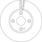 83 481 167 Bremsscheibe VA | MAZDA 2 14 | DF6793