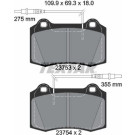 Bremsbelagsatz Peugeot S. 406 97 | 2375301
