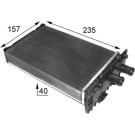 Wärmetauscher, Innenraumheizung BEHR AH 48 000S