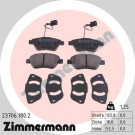 ZIMMERMANN Bremsbeläge