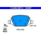 Bremsbelagsatz Alfa T. 147/156/Gt 1,6-3,2 97-10 | 13.0460-2867.2