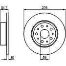 Bremsscheibe HA | ALFA 166,LANCIA 94 | 0 986 478 463
