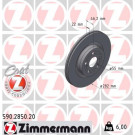 ZIMMERMANN Bremsscheibe | 590.2850.20