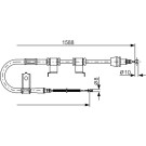 Handbremsseil re | KIA Rio,HYUNDAI Accent | 1987482359