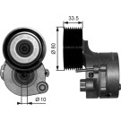 GATES Spannrolle T38561 FleetRunner™