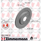 ZIMMERMANN Bremsscheibe | 280.3188.20