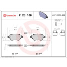 BREMBO Bremsklötze VA | ALFA Mito FIAT Doblo, Punto 00 | P 23 108