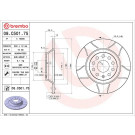 BREMBO Bremsscheibe XTRA HA | AUDI A3,Q,TT,SEAT,SKODA,VW 04 | 08.C501.75