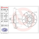 Bremsscheibe HA Brembo Max | AUDI A3,Q3,SKODA,SEAT,VW 03 | 08.A202.75