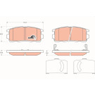 Bremsklötze HA | OPEL Antara,Captiva 06 | GDB1716