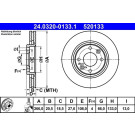 Bremsscheibe Peugeot S. 206/305/306/405/Partner 82- Power Disc | 24.0320-0133.1