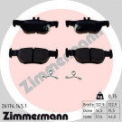 ZIMMERMANN Bremsbelagsatz, Scheibenbremse | 26174.145.1