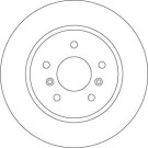 Bremsscheibe Nissan T. Qashqai 1.2-2.0 13 | DF6787