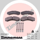 ZIMMERMANN Bremsbelagsatz, Scheibenbremse | 29121.200.1