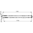 Handbremsseil | OPEL Astra H 04 | 1987482857