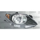 Scheinwerfer R H4 +LWR +MOT SCHWARZ VALEO PQ | SEAT IBIZA V 3,08-2,12 | 43813