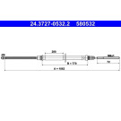ATE Handbremsseil Seilzug Festellbremse 24.3727-0532.2 ATE Handbremsseil Seilzug Festellbremse 24.3727-0532.2
