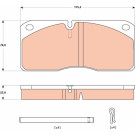 Bremsbelagsatz, Scheibenbremse | IVECO Eurocargo,Zeta 79 | GDB5058