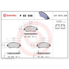 P 83 046 Bremsbelagsatz, Scheibenbremse PRIME LINE