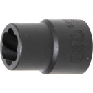 BGS Spiral-Profil-Steckschlüssel-Einsatz / Schraubenausdreher | Antrieb Innenvierkant 12,5 mm (1/2"""") | SW 13 mm | 5266-13