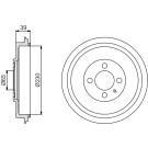 Bremstrommel | SEAT,VW | 0 986 477 194
