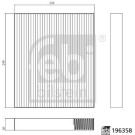 FEBI BILSTEIN Filter, Innenraumluft | 196358