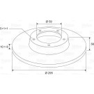 VALEO Bremsscheibe 186421