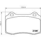 BREMBO Bremsklötze HA | SEAT Ibiza/VOLVO S60/JAGUAR 00 | P 36 020