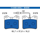 Bremsbelagsatz Peugeot T. 406 1,6-3,0 95-04 | 13.0460-4059.2