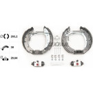 Satz Bremsbacken Citroen/Peugeot/Renault Saxo,Xsara,Zx,106,203,306,Clio,Laguna,Twingo 93 Shoe Kit Pro 84061801