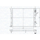 MAGNETI MARELLI Kühler, Motorkühlung 350213194700