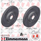 ZIMMERMANN Bremsscheibe | 610.3725.53
