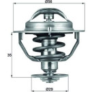 Thermostateinsatz mit Dichtung | MINI OneD/ TOY Avensi\u00852.0D4D | TX 73 82D